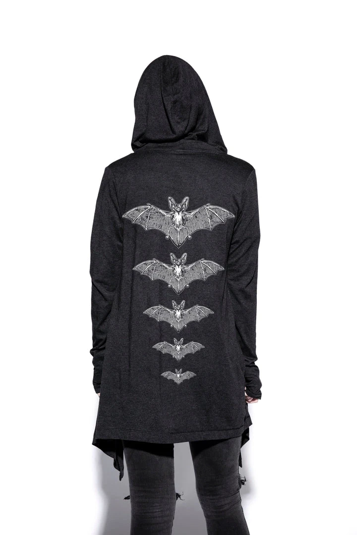 Blackcraft Cult Womens Release The Bats - Cardigan 6 Blackcraft Cult Womens Release The Bats - Cardigan
