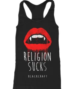 Blackcraft Cult Religion Sucks - Racerback Tank Womens