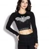 ACDC Womens Batcraft - Women's Long Sleeve Crop