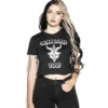 Blackcraft Cult Womens Cuz Jesus Doesn't - Flowy Crop Tee