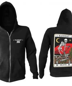 Blackcraft Cult Death Tarot - Zip Up Hoodie Mens