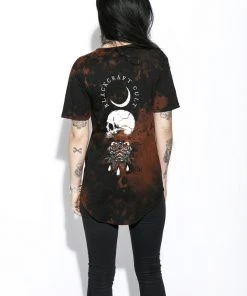 Blackcraft Cult Mens Spirits Of The Dead Bleach Wash- Unisex Tall Tee