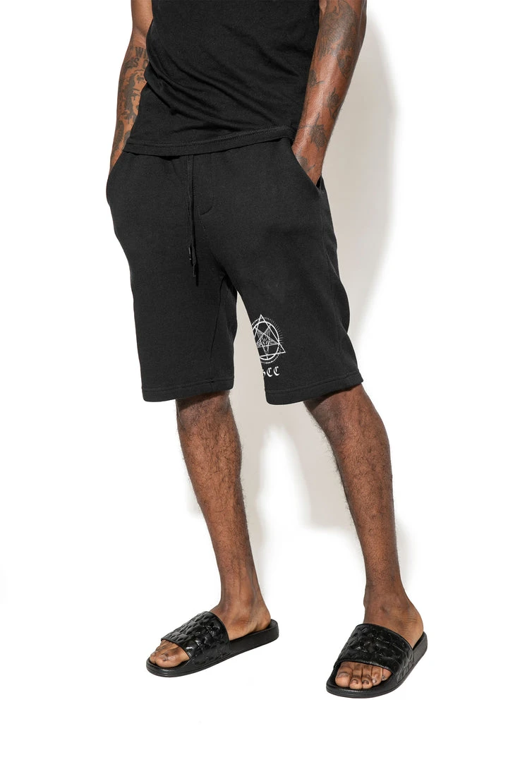 Blackcraft Cult Triangle Baphomet Sweat Shorts Mens 4 Blackcraft Cult Triangle Baphomet Sweat Shorts Mens