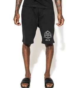 Blackcraft Cult Triangle Baphomet Sweat Shorts Mens