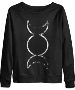 Blackcraft Cult Triple Moon - Women's Scoop Neck Sweater Womens