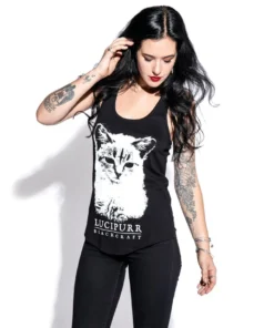 Blackcraft Cult Womens Lucipurr - Racerback Tank