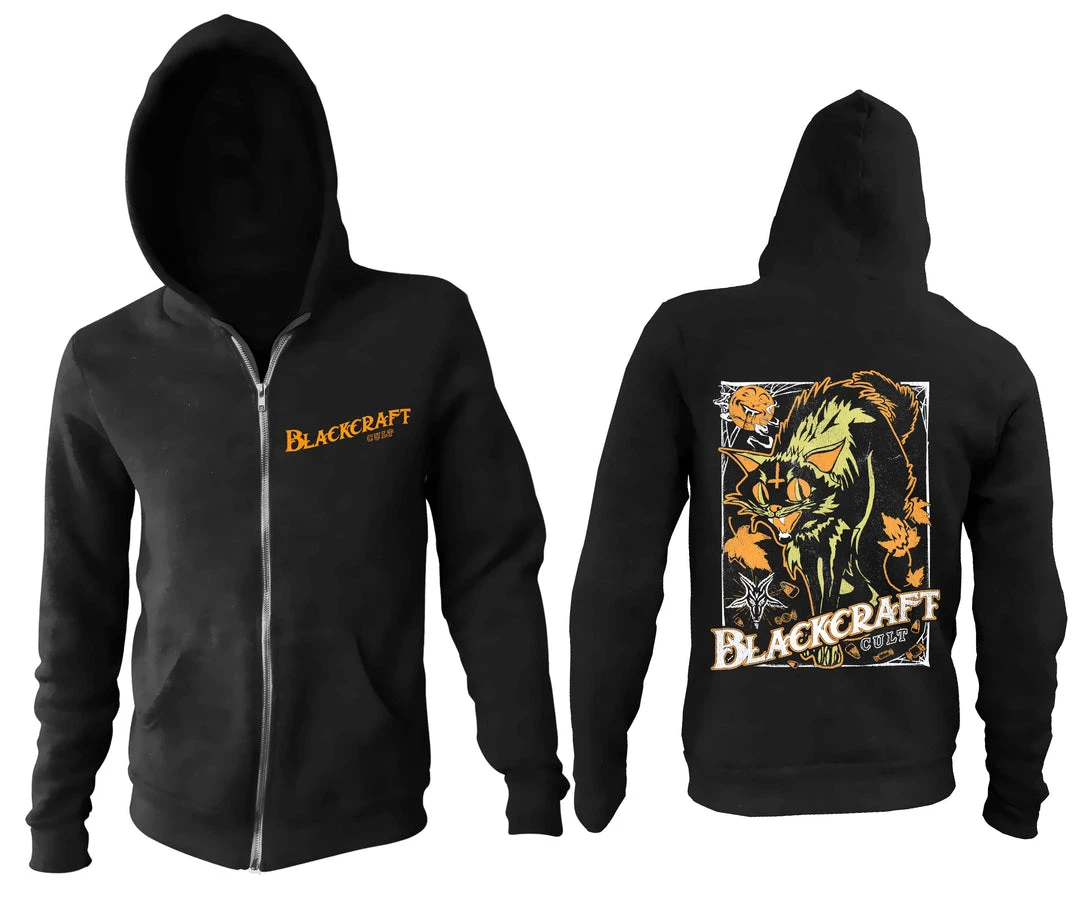 Blackcraft Cult Vintage Halloween Cat - Zip Up Hoodie 3 Blackcraft Cult Vintage Halloween Cat - Zip Up Hoodie